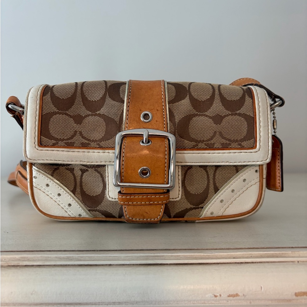 Coach Vintage SoHo Canvas Leather & Suede Crossbody *RARE*